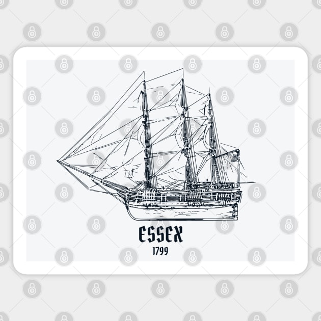 Essex 1799 Ship Magnet by Lakeric